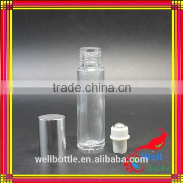 Active demand 1/3 oz roll-on perfume bottle with glass roller ball clear in stock