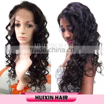 100% human hair, virgin brazilian hair full lace wig with baby hair. Wholesale natural wave hair style full lace human hair wig