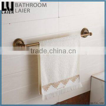 European Style Brass Antique Bronze Finishing Bathroom Accessories Wall Mounted Single Towel Bar