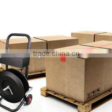 Mobile strap dispenser for PP strap with 200mm core size