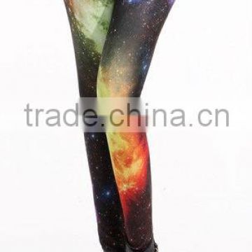 Women Hot Galaxy Space Tie Dye Graphic Digital Printed Tights Leggings Pants