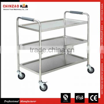 Square-tube Dining Cart(CHZ-L3) Kitchen Trolley With Wheels Large Size