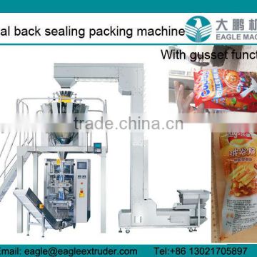 global applicable automatic large size potato chips/puff snacks/popcorn packing machine in china jinan