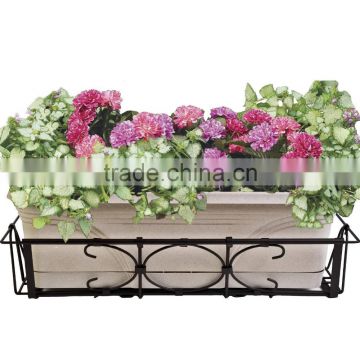 2016 Rural style guard rail ang balcony usage metal flower pot holder