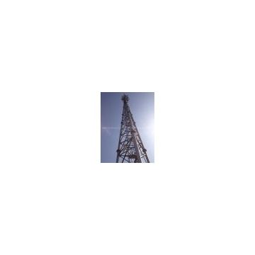 Triangle mountain antenna tower