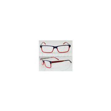 Fashion Women Acetate Optical Frames, Red & Black Handmade Acetate Glasses Frames