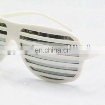 Neon white shutter glasses