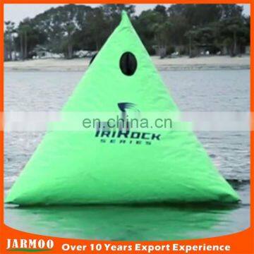 Shapes triangle tubular air-sealed buoy for swim safety event in water