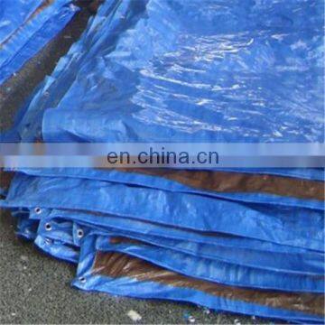 Blue silvery pp tarpaulin plastic sheet