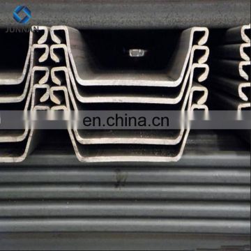 U type steel sheet pile with standard SY295 and SY390 q345b