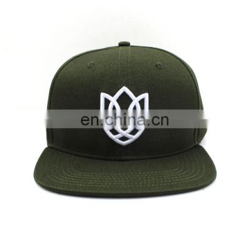 Manufacturers In China 3D Embroidery Snapback Hat With Green Under Brim