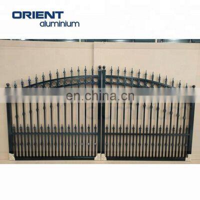 Cheap Price Vertical Aluminum Powder Black Garden Fence Gate