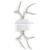 white color antler wall sconces