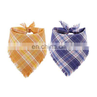 Hot sale personalized soft cheap fashion double layer printed 100% cotton pet cooling bandana