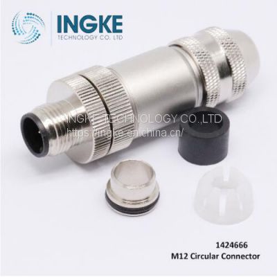 1424666 M12 Connector 4 PIN Plug Male Spring-Cage
