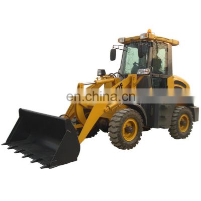 High quality Front loader 1.2ton ZL12 gear box wheel loader 4WD mini loader telescopic  for sale