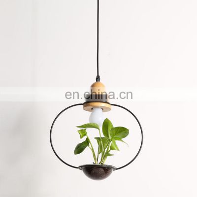 Creative Flower Pot Indoor Decorative Plant Ceiling Hanging Light Chandelier For Kitchen Restaurant Bar Plant Pendant Lamp