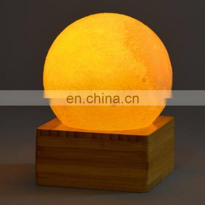 Home Decoration Induction Creative Dual Colors Moon Bed Light With Base