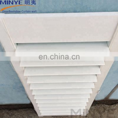 Professional manufacturer pvc window grill design with mosquito nets shutters louvers