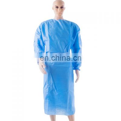 35G Disposable Medical Non Woven Isolation Gowns Breathable disposable surgical isolation gown