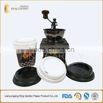 7 oz hot paper cups for coffee with lids