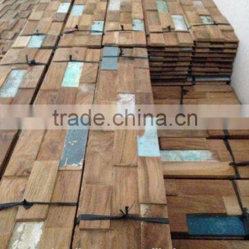 Reclaimed teak wall panel