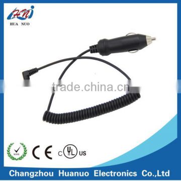 12v Car Cigarette lighter plug charger with Sprial Cable
