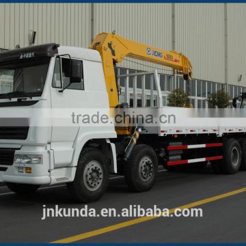 Sinotruk 4x2 Golden Prince Cargo Truck with 6.3Ton Truck Mounted Crane