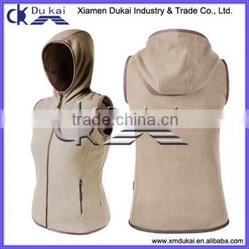 Women's softshell vest, bonded vest for women, ladies softshell vest, sleeveless jacket