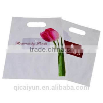 Custom bioderadble die cut plastic shopping bag