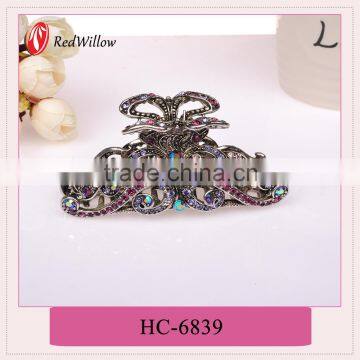 2015 New design low price promotional mini butterfly hair claw