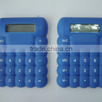 plastic pocket soft silicon calculator for promotion