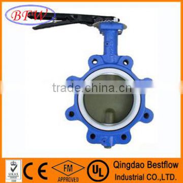 Lug type cast iron product wafer butterfly valve