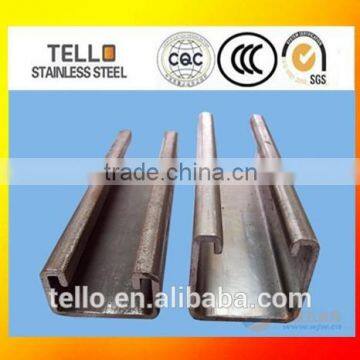 201 U profile slotted steel