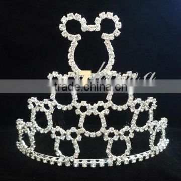 Cute design diamond pageant Mickey Mich crown