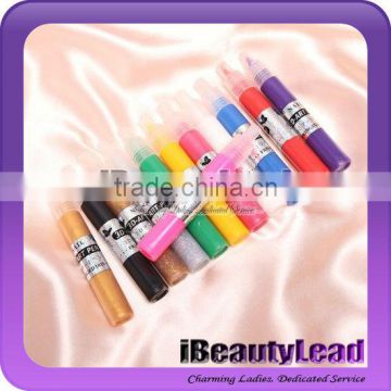 Nail art pen fashional 3D nail pen set with 12 different colors per bag