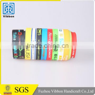 Competitive price factory supply promotional polyester custom wristband