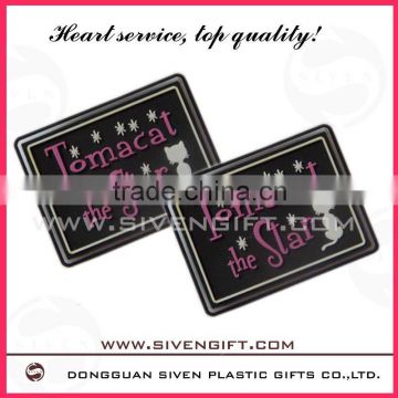 customize soft pvc cloth Label