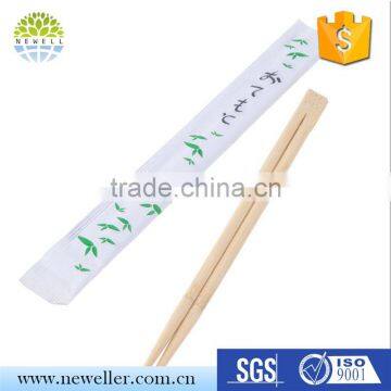 stocked Natural semi paper sleeve chopstick made in China