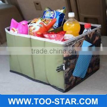 Bamboo Charcoal Fabric Car Boot Tidy Tools Organize Bag Storage Box Organizer