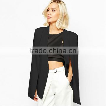 2015 autumn and winter new style of Europe fashion OL no buckle ladies Cape shawl suit jacket
