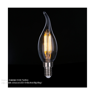 Triac Dimmable LED Filament Bulb Candle C35 4W Clear IC drive 2200-6000K