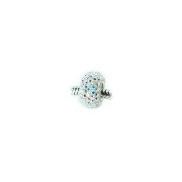 925 silver pendant jewelry pandora crystal bead#04