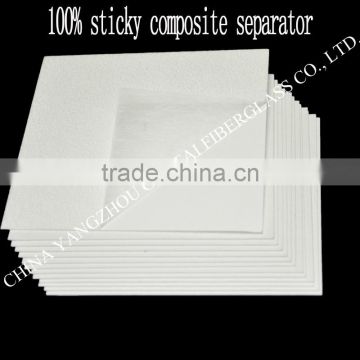100% sticky composite separator