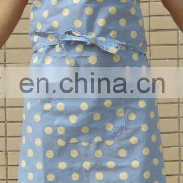 cotton apron with dot printing