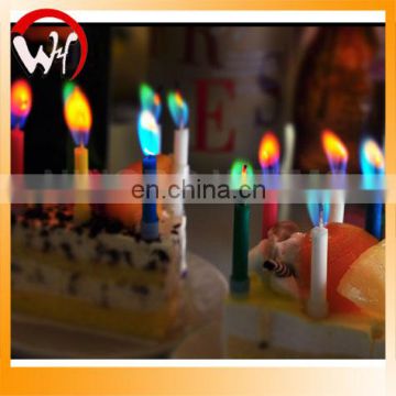 Various shining Color flame candle