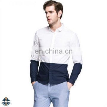 T-MSS509 China Apparel Cotton Office Two Tone Men Casual Shirt