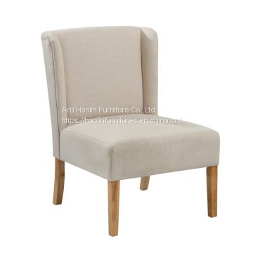 Accent Dining Chair,Linen Dining Chair,Solid Wood Modern Dining Chair HL-7027