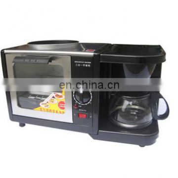 Food grade environmental protection metrials 3 in 1 breakfast making machine with coffee pot function