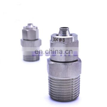 1/8'' male thread,O.D 8 mm PU tube fast twist stainless steel hydraulic fittings stainless steel reducer pipe caps